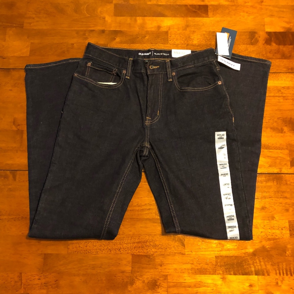 Old Navy Jeans, Dark Rinse, 30x32, Slim Fit